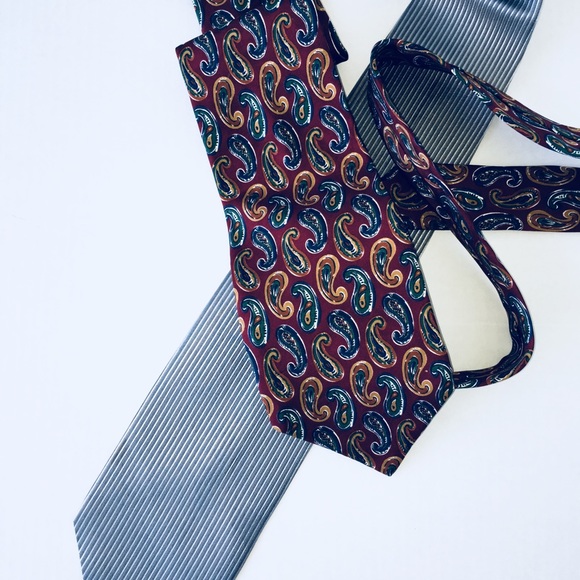 FREE SHIPPING BACI DESIGN ITALIAN MEN’S SILK TIE - Picture 6 of 8
